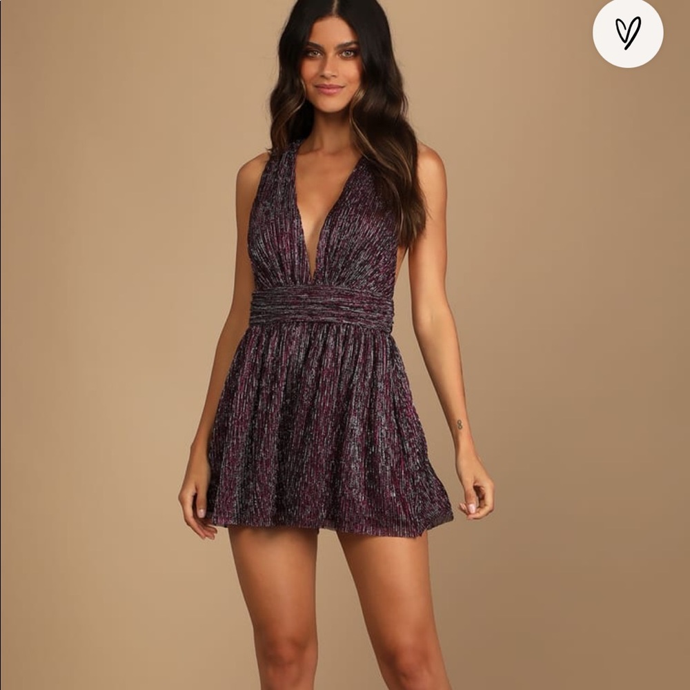 Lulus’s sparkly sleeveless romper size L